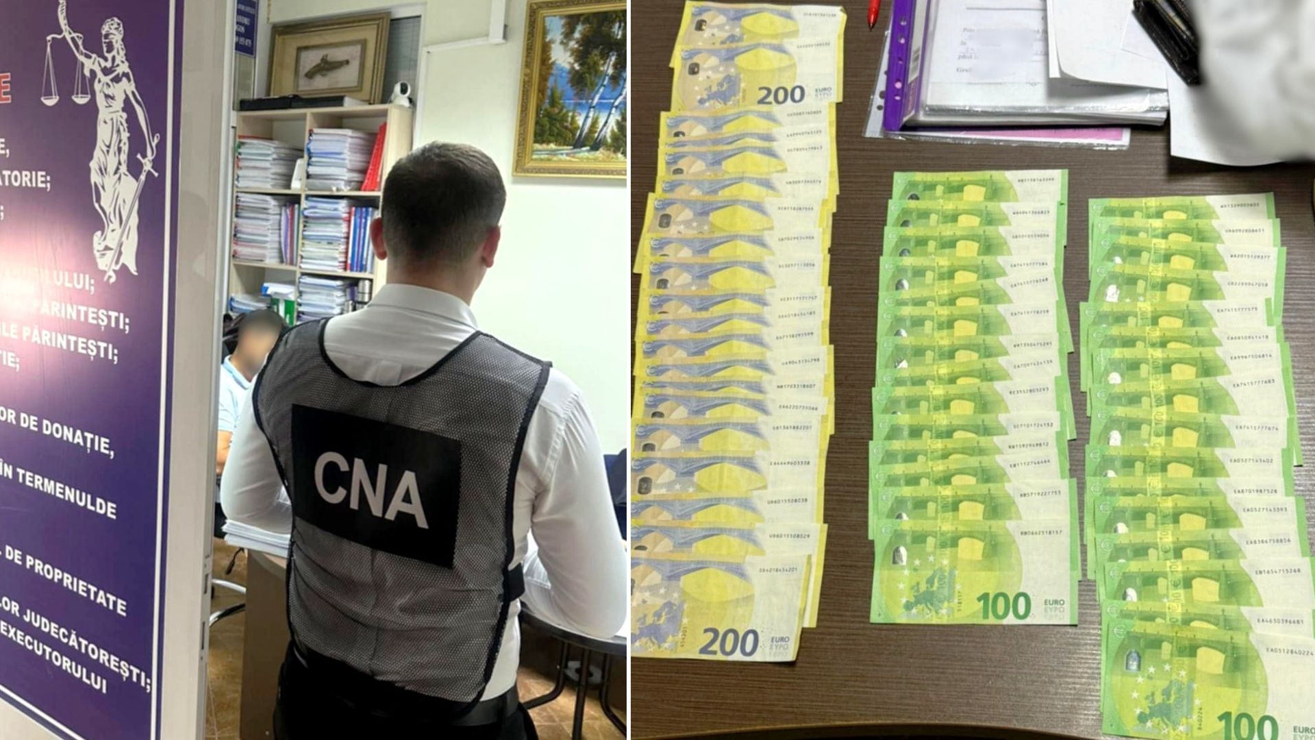 Адвоката из Кишинева задержали с поличным при получении взятки в 10 000 евро