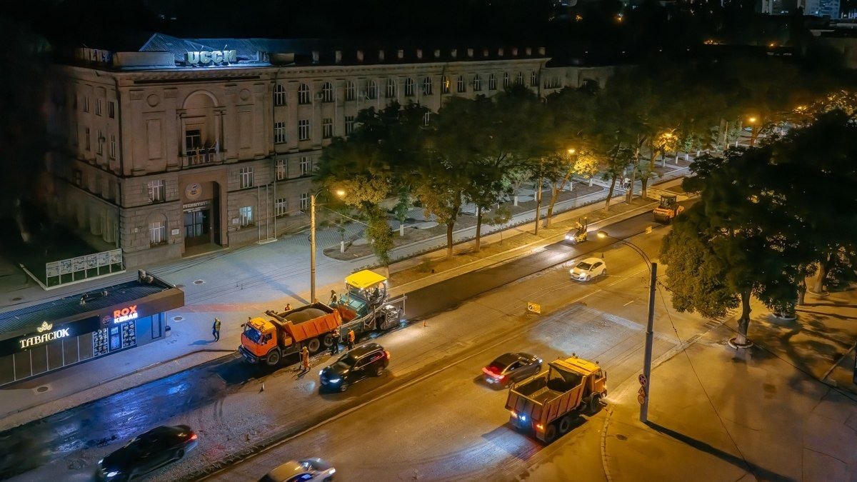 В ночь на воскресенье в Кишиневе полностью перекроют участок бульвара Юрия Гагарина: как изменятся маршруты общественного транспорта